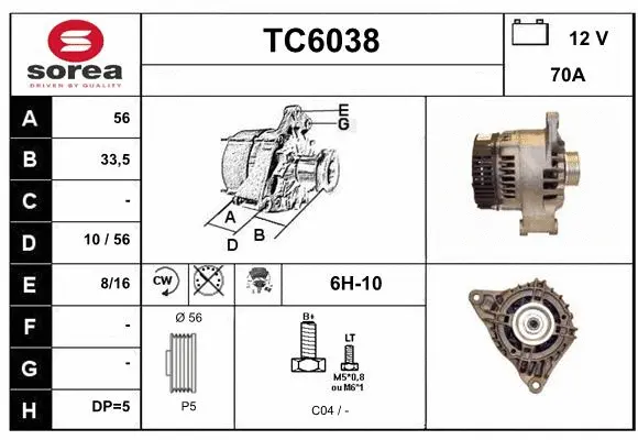 Alternator (TC6038)