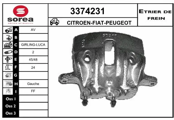 Brake Caliper (3374231)