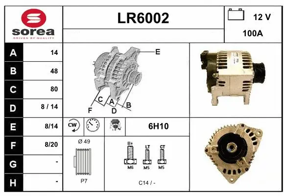 Alternator (LR6002)