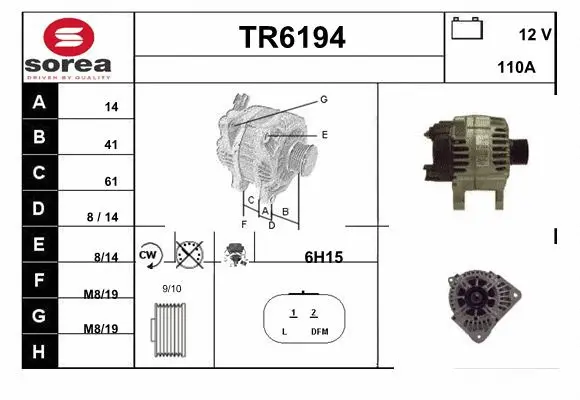 Alternator (TR6194)