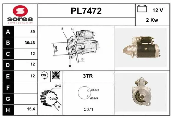 Starter (PL7472)