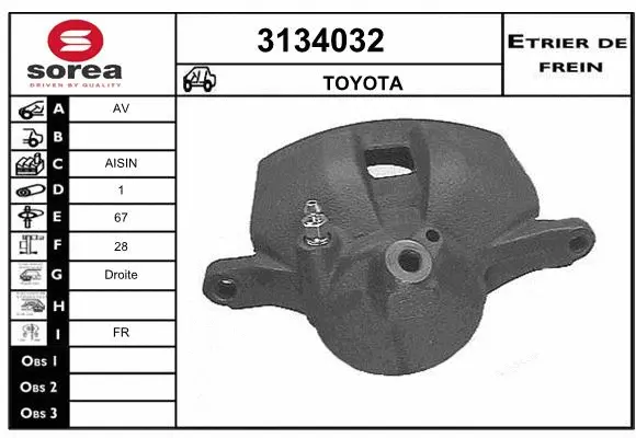 Brake Caliper (3134032)