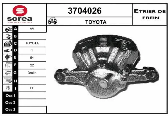 Brake Caliper (3704026)