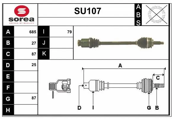 Drive Shaft (SU107)