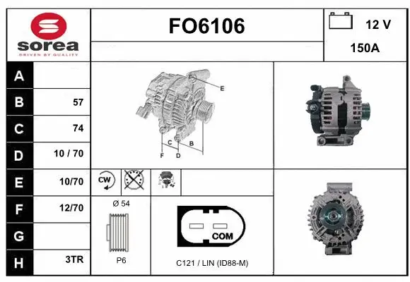 Alternator (FO6106)