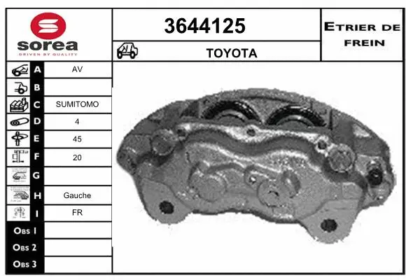 Brake Caliper (3644125)