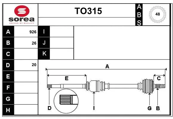 Drive Shaft (TO315)