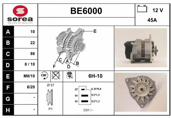 Alternator (BE6000)