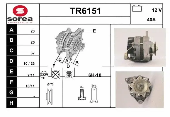 Alternator (TR6151)
