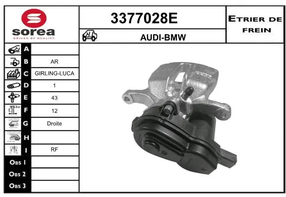Brake Caliper (3377028E)