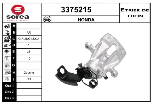 Brake Caliper (3375215)