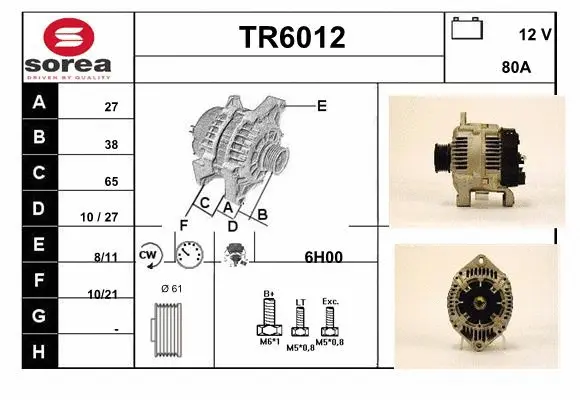 Alternator (TR6012)