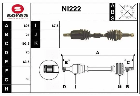 Drive Shaft (NI222)