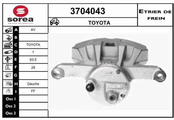 Brake Caliper (3704043)