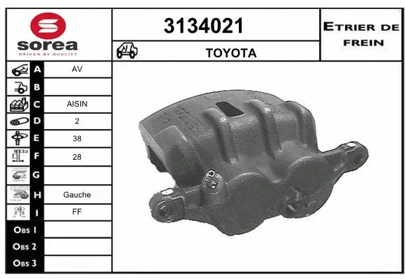 Brake Caliper (3134021)