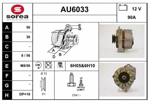 Alternator (AU6033)