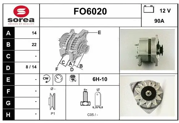Alternator (FO6020)