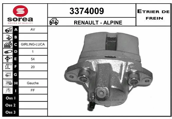 Brake Caliper (3374009)