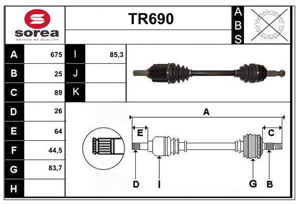 Drive Shaft (TR690)