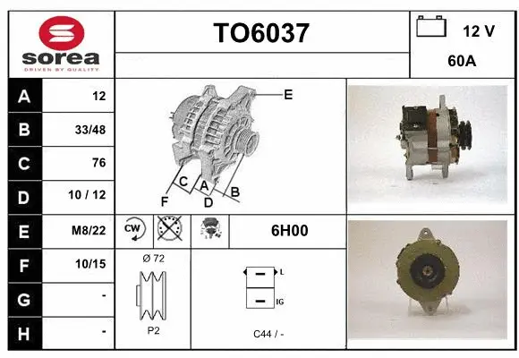 Alternator (TO6037)