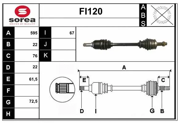 Drive Shaft (FI120)