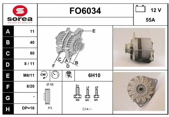 Alternator (FO6034)