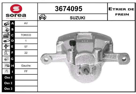 Brake Caliper (3674095)