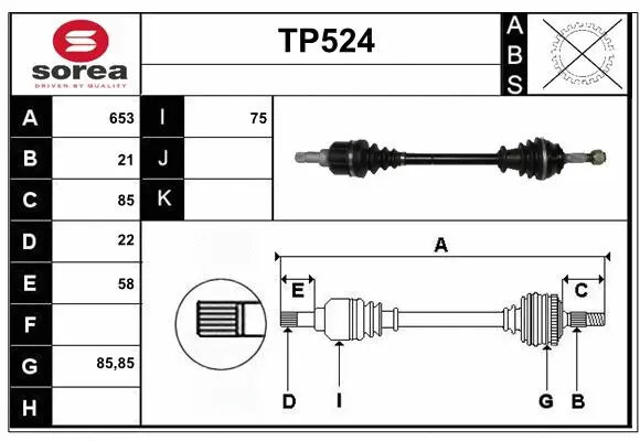 Drive Shaft (TP524)