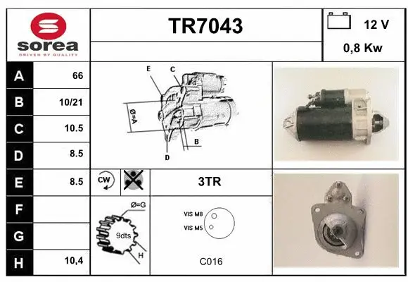 Starter (TR7043)
