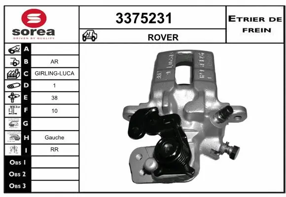 Brake Caliper (3375231)