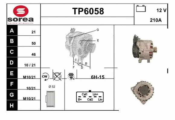 Alternator (TP6058)