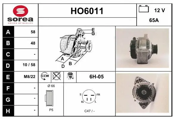 Alternator (HO6011)