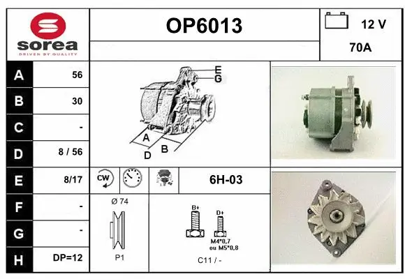 Alternator (OP6013)