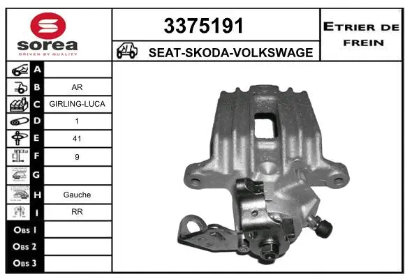 Brake Caliper (3375191)