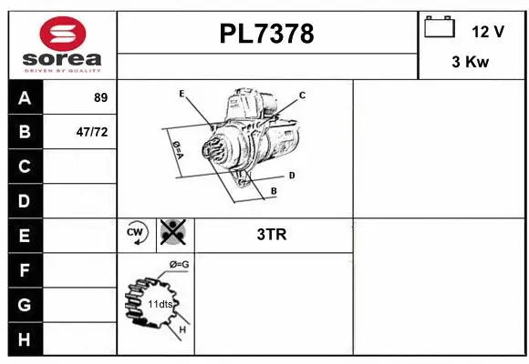 Starter (PL7378)