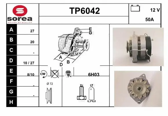 Alternator (TP6042)