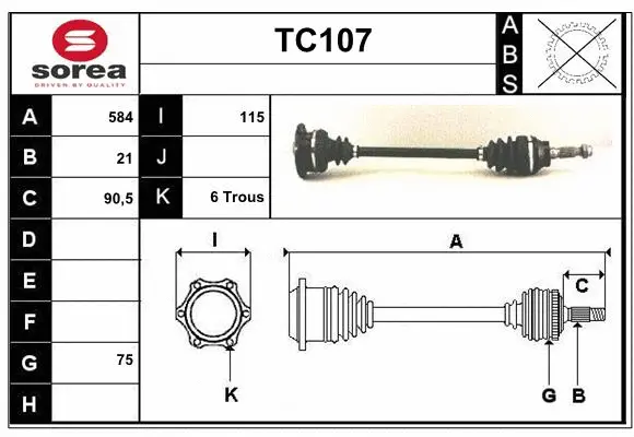 Drive Shaft (TC107)