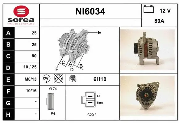 Alternator (NI6034)