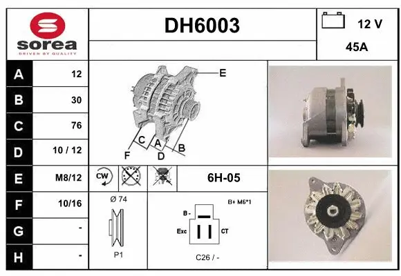 Alternator (DH6003)