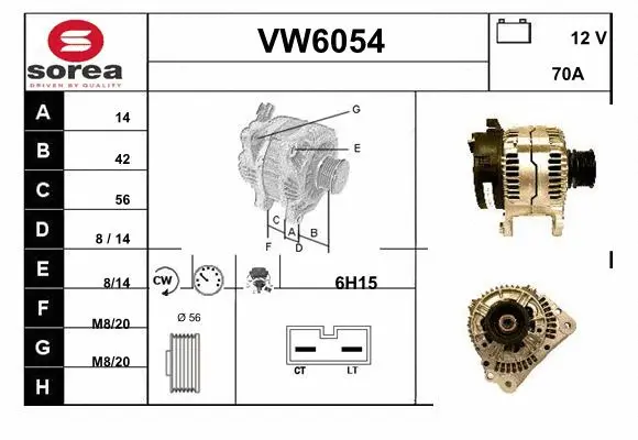 Alternator (VW6054)