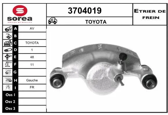Brake Caliper (3704019)