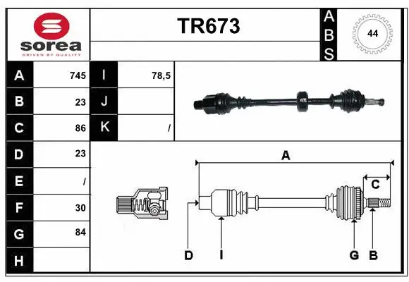 Drive Shaft (TR673)