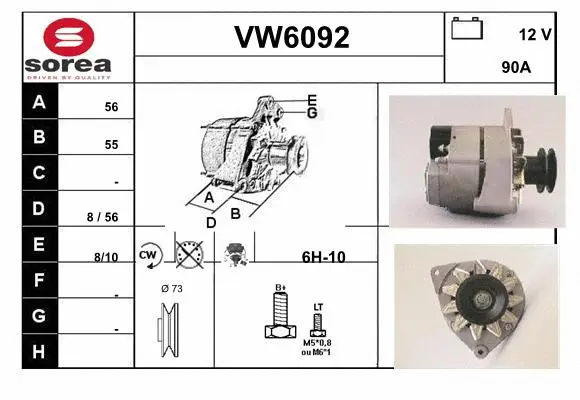 Alternator (VW6092)