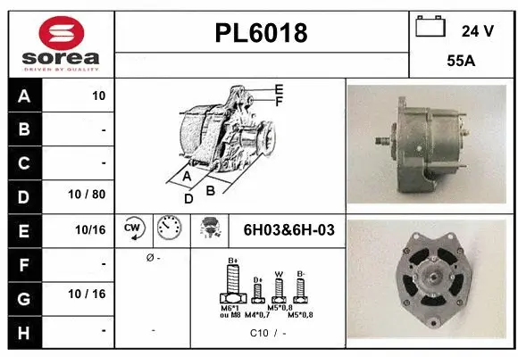 Alternator (PL6018)