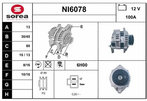Alternator (NI6078)