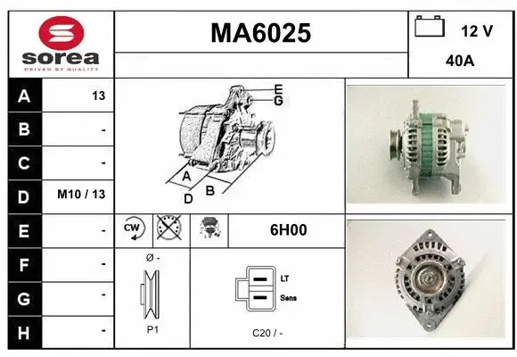 Alternator (MA6025)