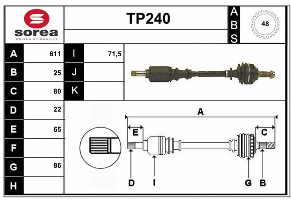 Drive Shaft (TP240)