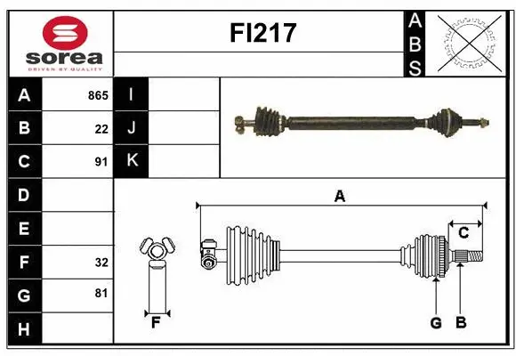 Drive Shaft (FI217)