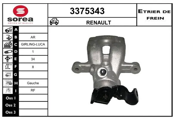 Brake Caliper (3375343)