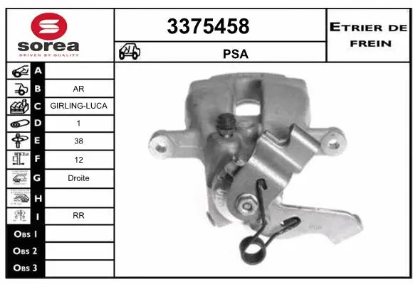 Brake Caliper (3375458)